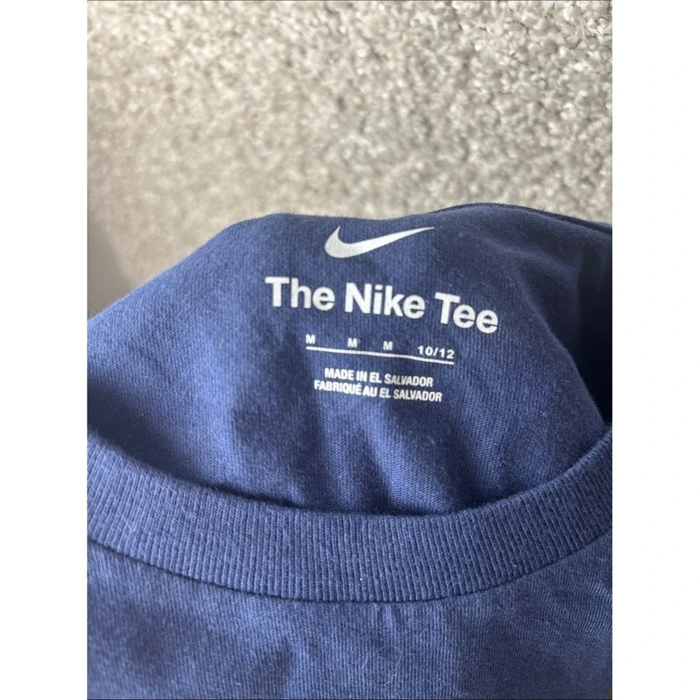 Nike‎ Navy and Gold Brewers Tee Christian Yelich 22 kids medium 10/12 NWT